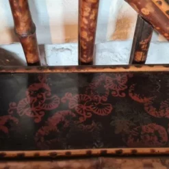 Unknown Antique Aesthetic / Arts And Crafts Tiger Bamboo Canterbury / Magazine / Periodical Rack / Book Shelf -Storage Furniture Sales 2024 antique aesthetic arts and crafts tiger bamboo canterbury magazine periodical rack book shelf sku50885421 0 8