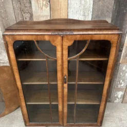 Antique Art Deco Walnut Cocktail Display Glazed Bookcase Cabinet C 1930 21 Antique Art Deco Walnut Cocktail Display Glazed Bookcase Cabinet C 1930 -Storage Furniture Sales 2024 antique art deco walnut cocktail display glazed bookcase cabinet c 1930 sku29891217 0 1