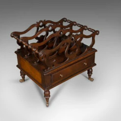 Antique Canterbury Stand, English, Magazine, Newspaper Rack, C.1900 -Storage Furniture Sales 2024 antique canterbury stand english magazine newspaper rack c 1900 0 6