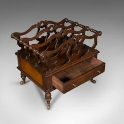 Antique Canterbury Stand, English, Magazine, Newspaper Rack, C.1900 -Storage Furniture Sales 2024 antique canterbury stand english magazine newspaper rack c 1900 0 7