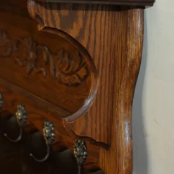 Unknown Antique Dutch Heavily Carved Oak Coat Hat Scarf Wall Rack Hanger Royal Hooks -Storage Furniture Sales 2024 antique dutch heavily carved oak coat hat scarf wall rack hanger royal hooks sku96839563 0 10