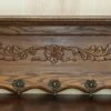 Unknown Antique Dutch Heavily Carved Oak Coat Hat Scarf Wall Rack Hanger Royal Hooks
