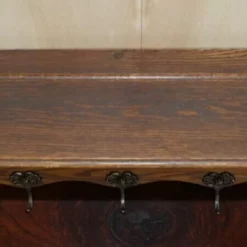 Unknown Antique Dutch Heavily Carved Oak Coat Hat Scarf Wall Rack Hanger Royal Hooks -Storage Furniture Sales 2024 antique dutch heavily carved oak coat hat scarf wall rack hanger royal hooks sku96839563 0 5