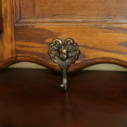 Unknown Antique Dutch Heavily Carved Oak Coat Hat Scarf Wall Rack Hanger Royal Hooks -Storage Furniture Sales 2024 antique dutch heavily carved oak coat hat scarf wall rack hanger royal hooks sku96839563 0 8