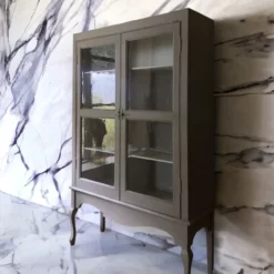 Antique Early C20th Glazed Grey Painted Display China Cabinet Bookcase -Storage Furniture Sales 2024 antique early c20th glazed grey painted display china cabinet bookcase sku74789433 0 13