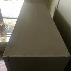 Antique Early C20th Glazed Grey Painted Display China Cabinet Bookcase -Storage Furniture Sales 2024 antique early c20th glazed grey painted display china cabinet bookcase sku74789433 0 3