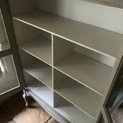 Antique Early C20th Glazed Grey Painted Display China Cabinet Bookcase -Storage Furniture Sales 2024 antique early c20th glazed grey painted display china cabinet bookcase sku74789433 0 6