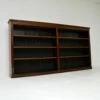 Antique Edwardian Inlaid Mahogany Open Bookcase