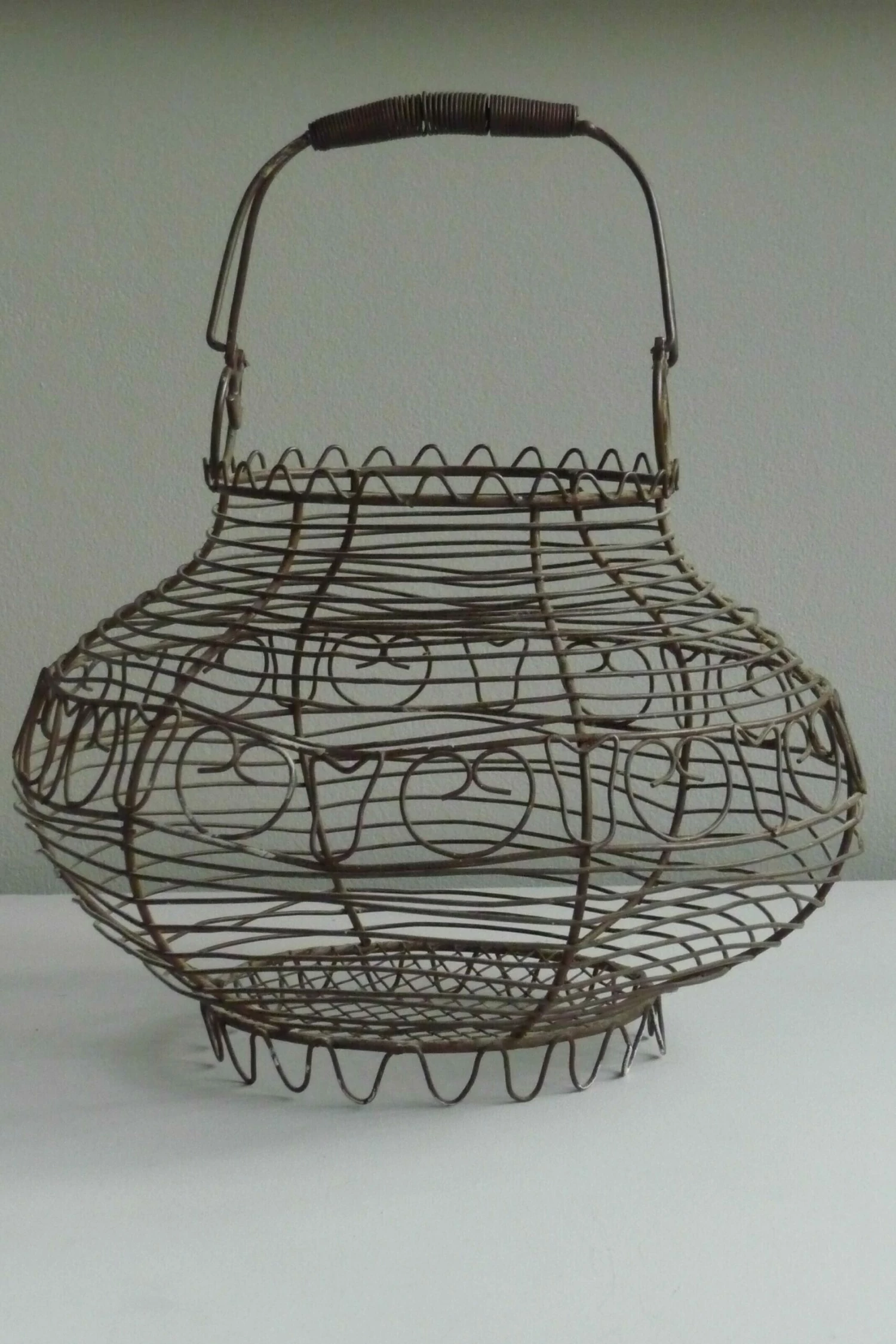 Antique Egg Basket, 1900s, Iron 14 Antique Egg Basket, 1900s, Iron - Image 14