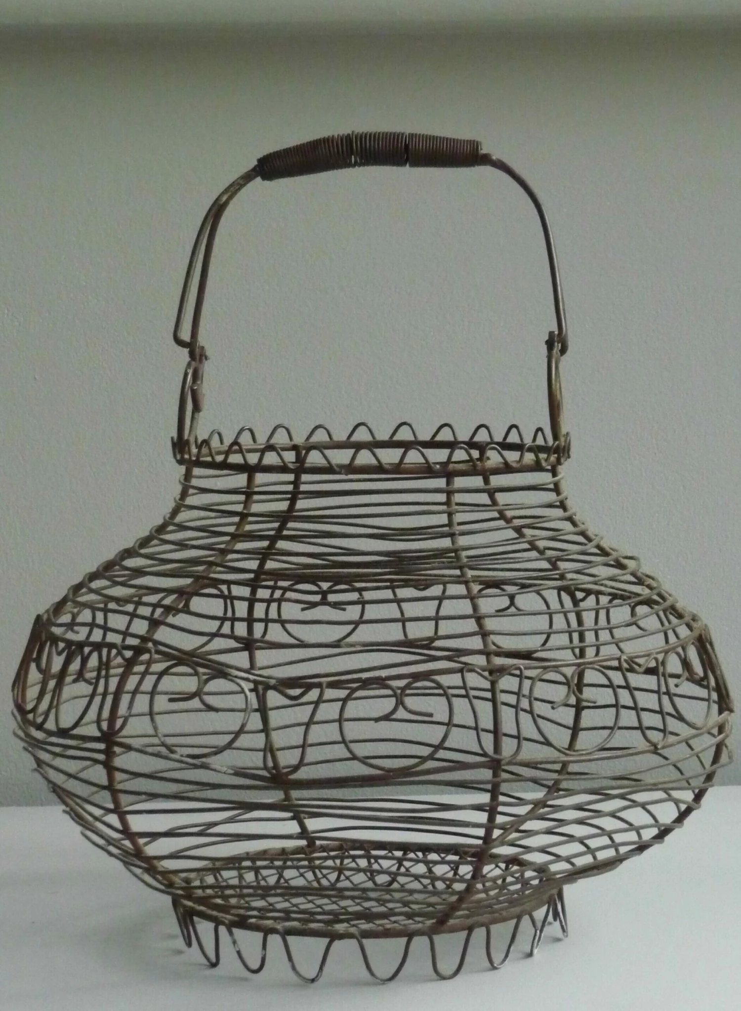 Antique Egg Basket, 1900s, Iron 16 Antique Egg Basket, 1900s, Iron - Image 16