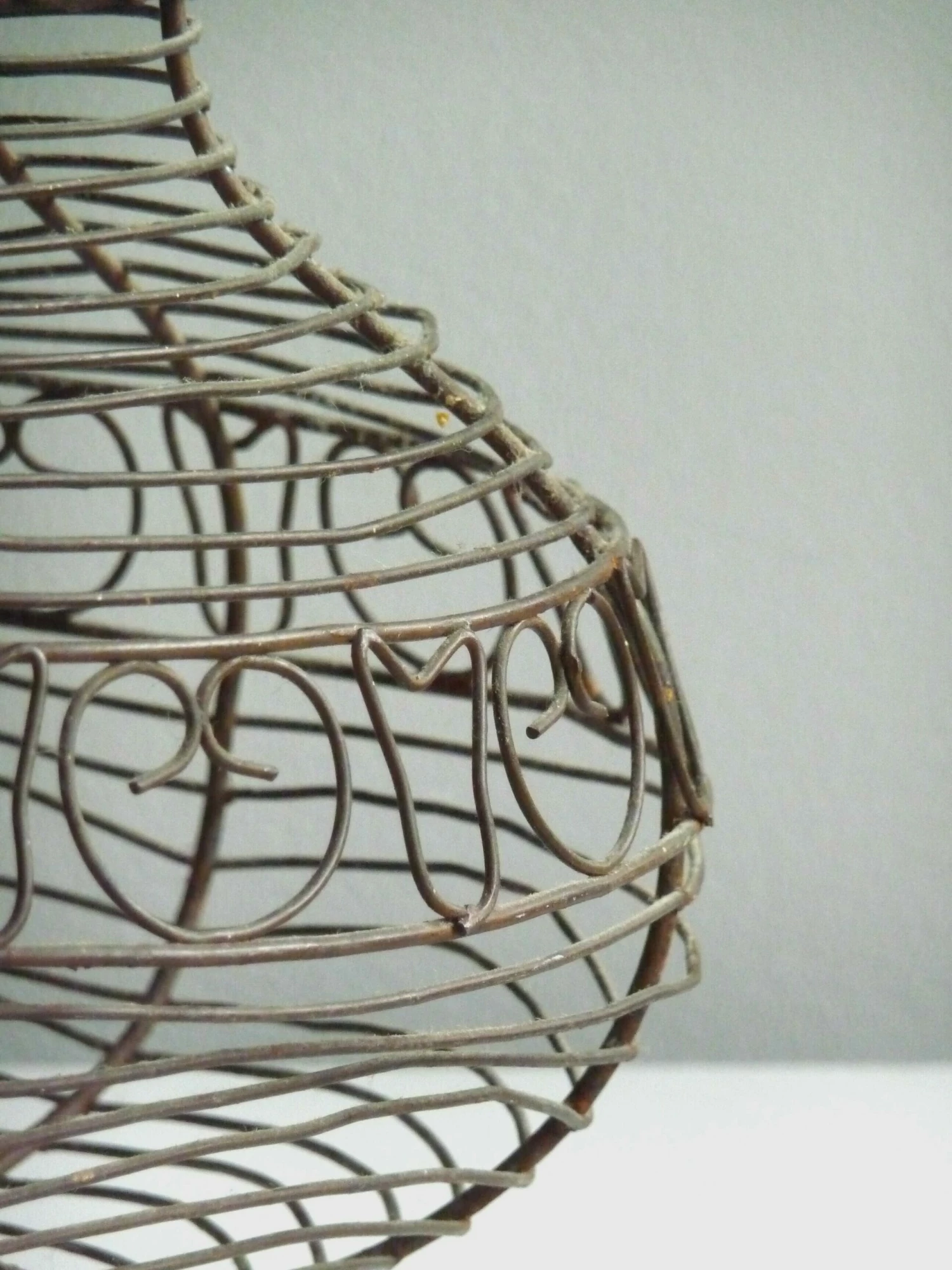 Antique Egg Basket, 1900s, Iron 9 Antique Egg Basket, 1900s, Iron - Image 9