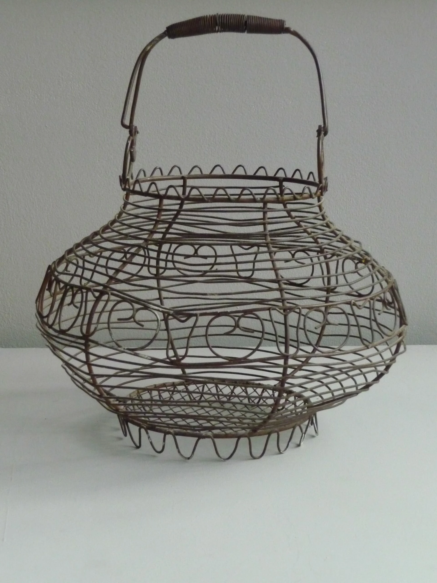 Antique Egg Basket, 1900s, Iron 11 Antique Egg Basket, 1900s, Iron - Image 11