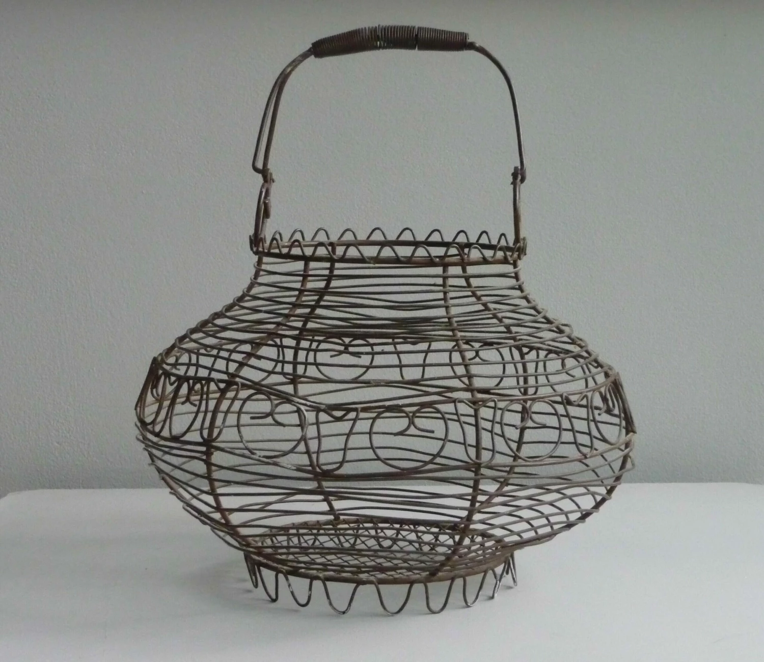 Antique Egg Basket, 1900s, Iron 12 Antique Egg Basket, 1900s, Iron - Image 12
