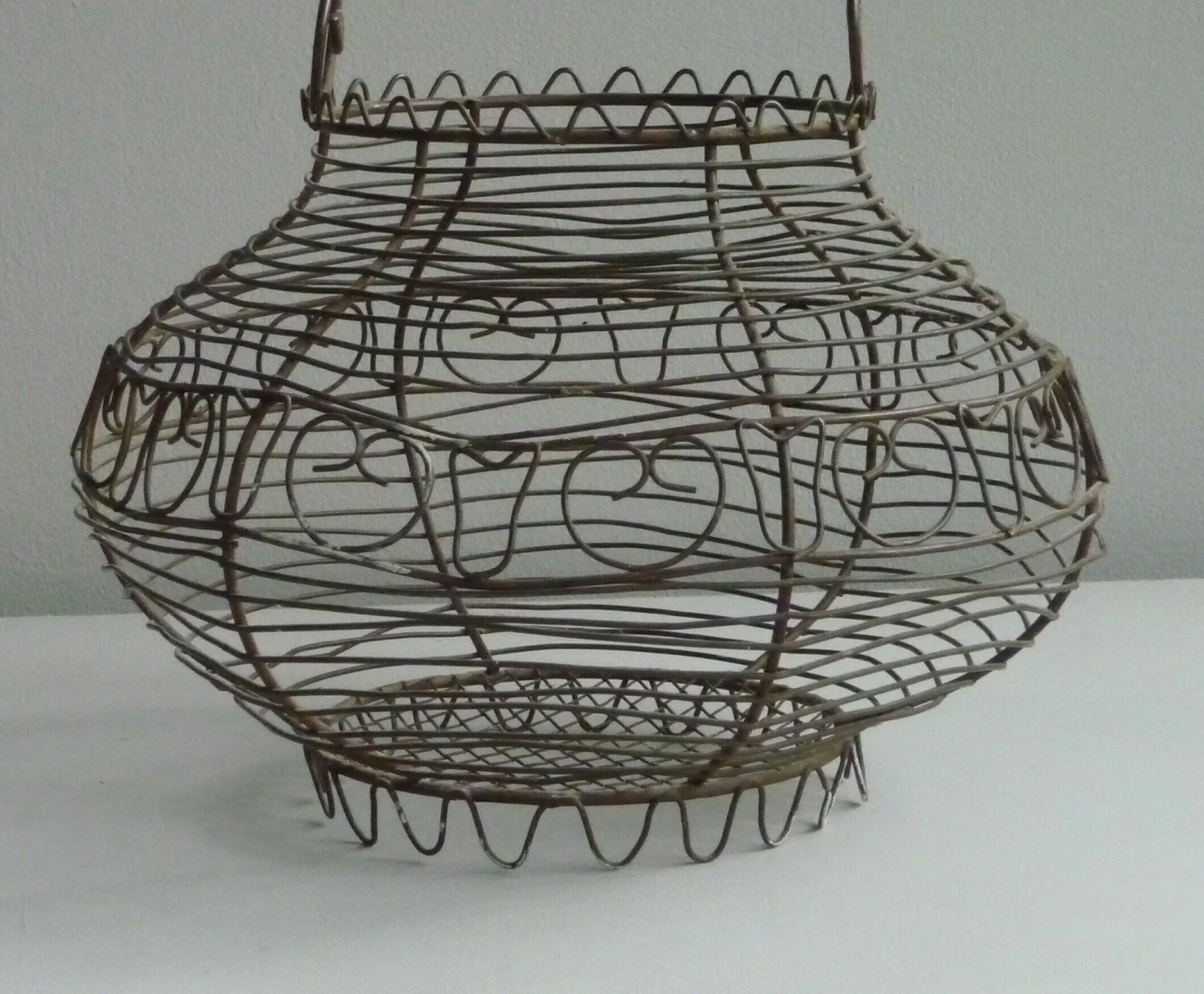 Antique Egg Basket, 1900s, Iron 13 Antique Egg Basket, 1900s, Iron - Image 13