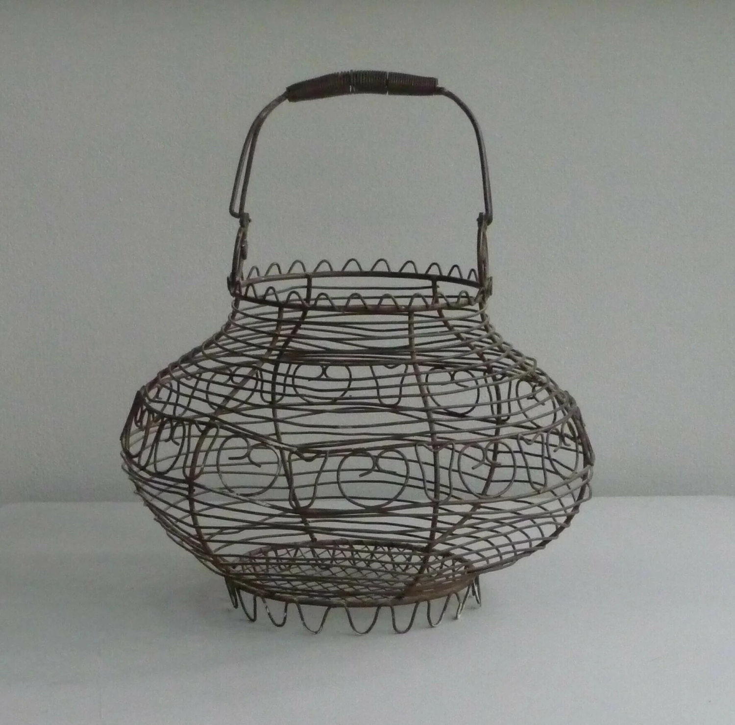 Antique Egg Basket, 1900s, Iron 3 Antique Egg Basket, 1900s, Iron - Image 3