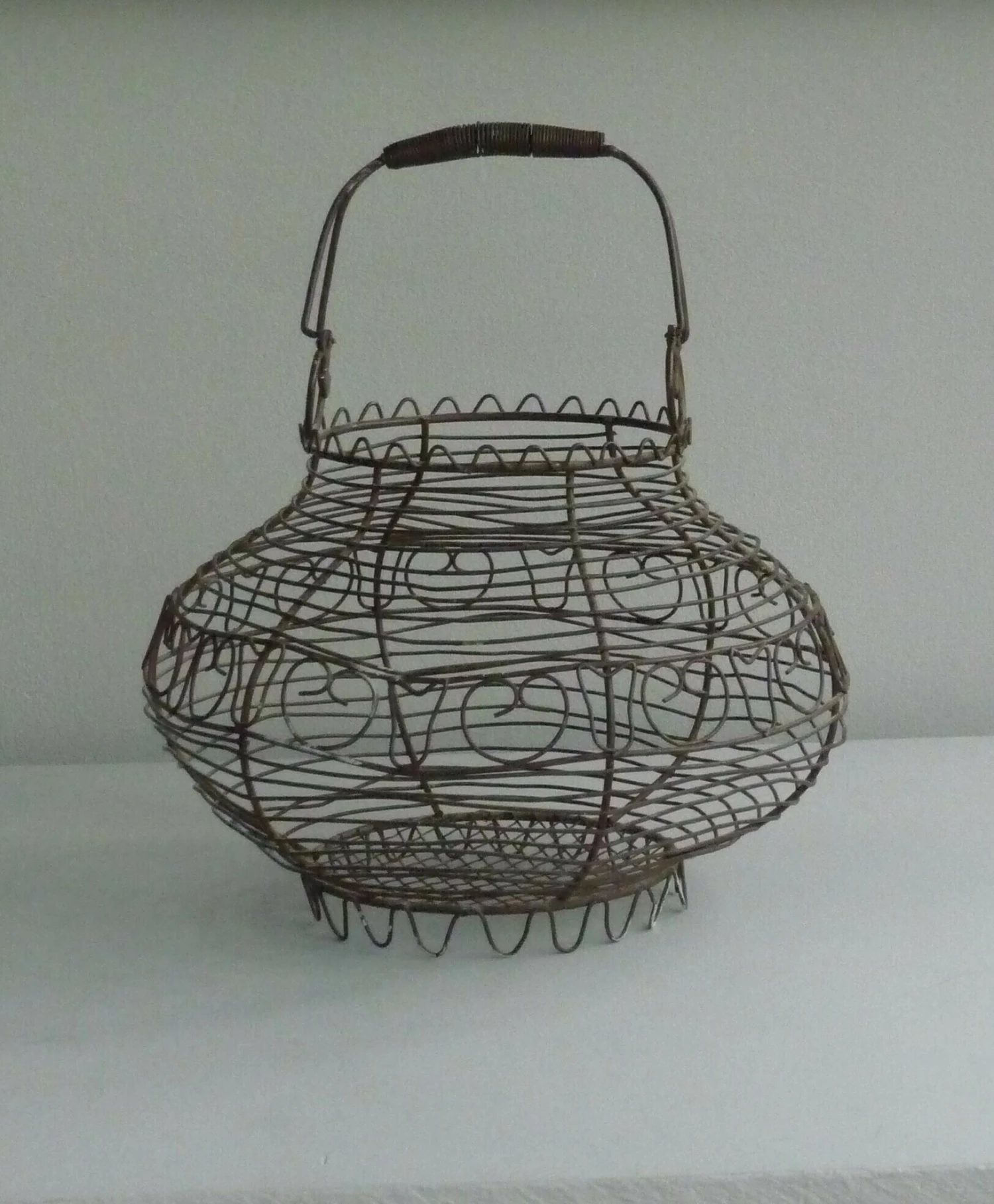 Antique Egg Basket, 1900s, Iron 2 Antique Egg Basket, 1900s, Iron - Image 2