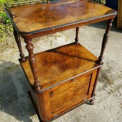 Antique English Burr Walnut Display Cupboard Canterbury Whatnot Victorian. 13 Antique English Burr Walnut Display Cupboard Canterbury Whatnot Victorian. -Storage Furniture Sales 2024 antique english burr walnut display cupboard canterbury whatnot victorian sku70489143 0 1
