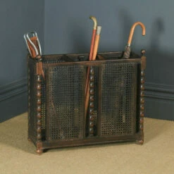 Antique English Edwardian Oak & Cane Stick & Umbrella Hall Stand (Circa 1910) -Storage Furniture Sales 2024 antique english edwardian oak cane stick umbrella hall stand circa 1910 sku36256890 0 12