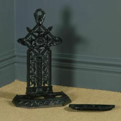 Unknown Antique English Victorian Cast Iron Painted Stick & Umbrella Hall Stand -Storage Furniture Sales 2024 antique english victorian cast iron painted stick umbrella hall stand sku17068069 0 6