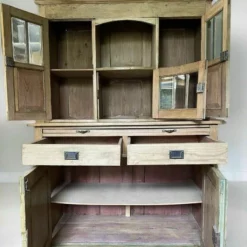 Unknown Antique European Pine Glazed Dresser Display Cabinet Cupboard Server Buffet 18 Unknown Antique European Pine Glazed Dresser Display Cabinet Cupboard Server Buffet -Storage Furniture Sales 2024 antique european pine glazed dresser display cabinet cupboard server buffet sku26725378 0 4