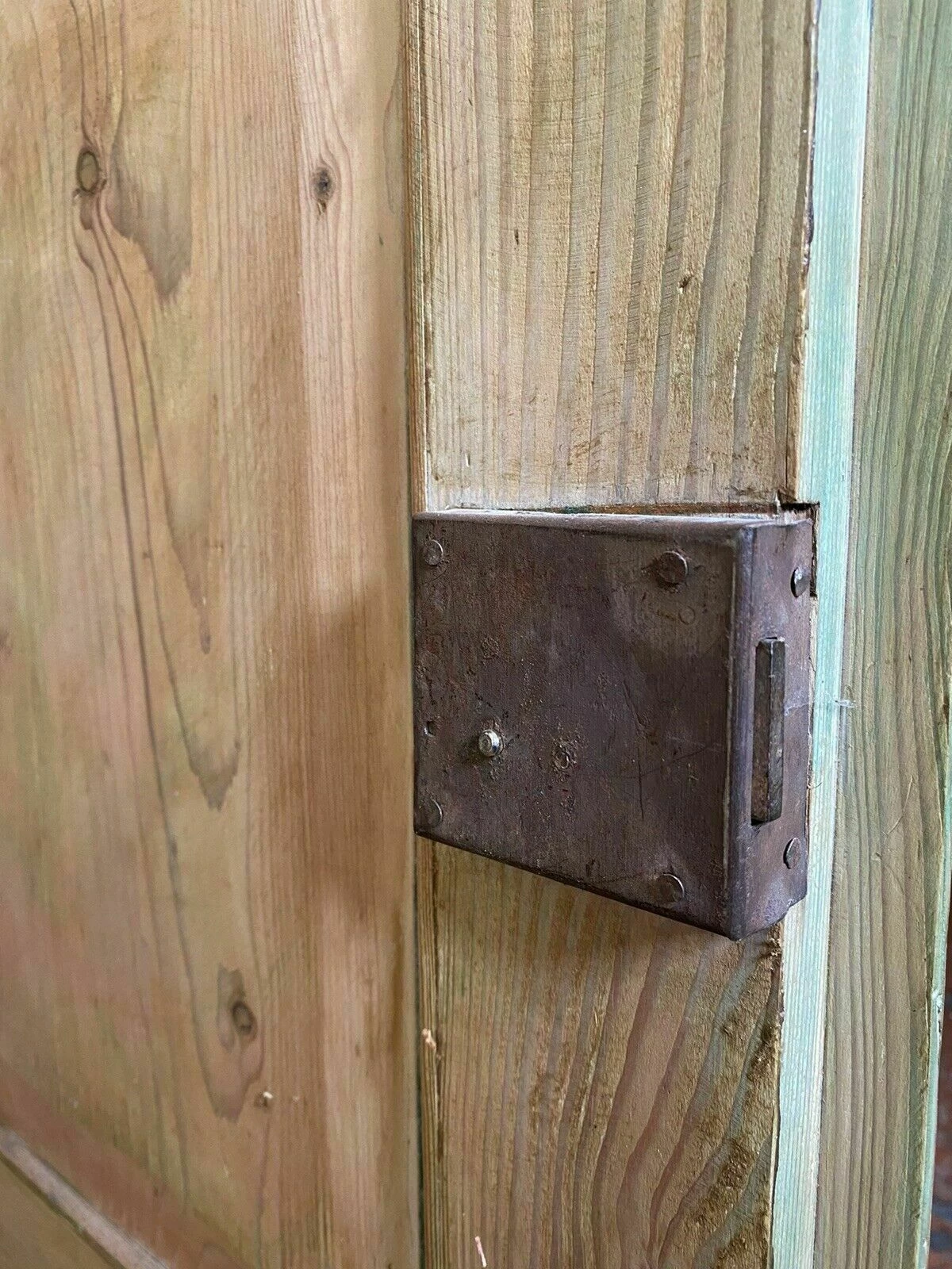 Unknown Antique European Pine Glazed Dresser Display Cabinet Cupboard Server Buffet 9 Unknown Antique European Pine Glazed Dresser Display Cabinet Cupboard Server Buffet - Image 9