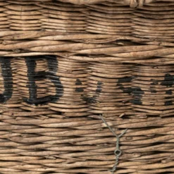 Unknown Antique French Champagne Grape Harvest Basket -Storage Furniture Sales 2024 antique french champagne grape harvest basket sku20940829 0 3