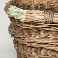 Unknown Antique French Champagne Grape Harvest Basket -Storage Furniture Sales 2024 antique french champagne grape harvest basket sku20940829 0 5 scaled