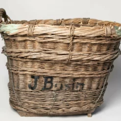 Unknown Antique French Champagne Grape Harvest Basket -Storage Furniture Sales 2024 antique french champagne grape harvest basket sku20940829 0 7