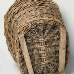 Unknown Antique French Champagne Grape Harvest Basket -Storage Furniture Sales 2024 antique french champagne grape harvest basket sku20940829 0 9 scaled