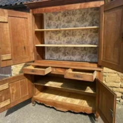 Antique French Cherrywood Buffet Deux Corps Housekeeper’s Cupboard, C 1870 -Storage Furniture Sales 2024 antique french cherrywood buffet deux corps housekeeper s cupboard c 1870 sku71923397 0 5