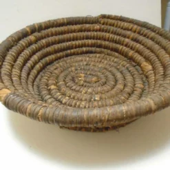 Antique French Large Primitive Woven Rye Round Basket Coiled Panier -Storage Furniture Sales 2024 antique french large primitive woven rye round basket coiled panier sku97118045 0 2