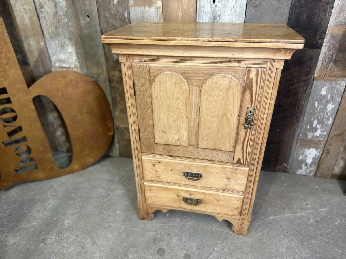 Antique French Pine Cupboard C 1880 3 Antique French Pine Cupboard C 1880 - Image 3