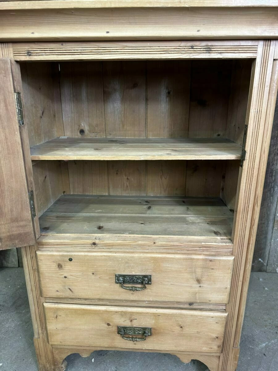 Antique French Pine Cupboard C 1880 7 Antique French Pine Cupboard C 1880 - Image 7