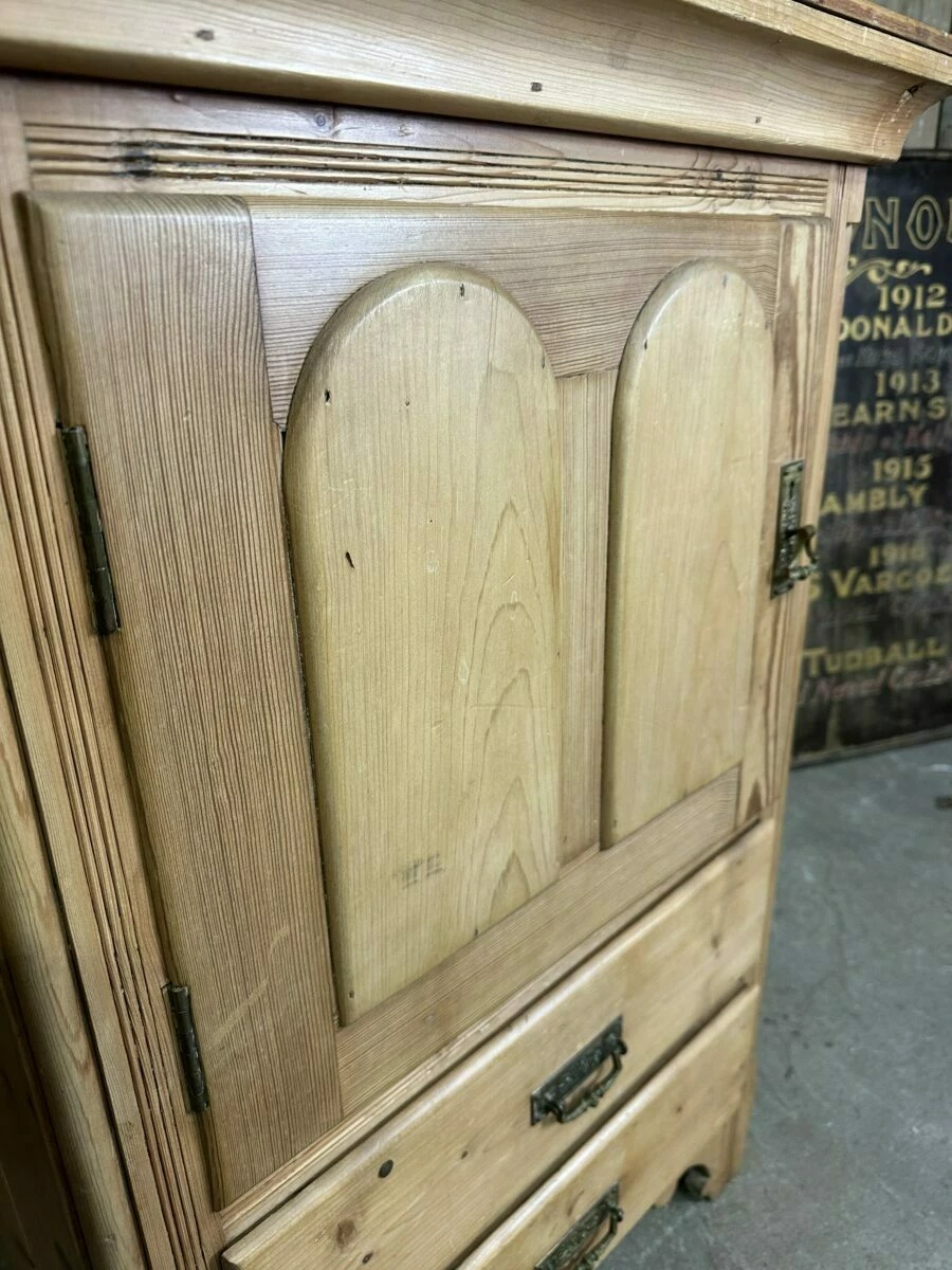Antique French Pine Cupboard C 1880 9 Antique French Pine Cupboard C 1880 - Image 9