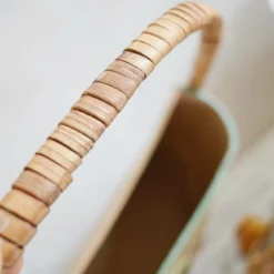 Antique French Shabby Chic Paper Mache Basket With Handle, Beautiful Hand Crafted Storage Letter Organizer With Wooden Roses And Leaves -Storage Furniture Sales 2024 antique french shabby chic paper mache basket with handle beautiful hand crafted storage letter organizer with wooden roses and leaves sku92980268 0 4