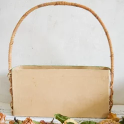 Antique French Shabby Chic Paper Mache Basket With Handle, Beautiful Hand Crafted Storage Letter Organizer With Wooden Roses And Leaves -Storage Furniture Sales 2024 antique french shabby chic paper mache basket with handle beautiful hand crafted storage letter organizer with wooden roses and leaves sku92980268 0 7