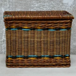 Unknown Antique French Wicker Hamper Sample