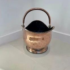 Antique George III Quality Copper Helmet Shaped Coal Scuttle -Storage Furniture Sales 2024 antique george iii quality copper helmet shaped coal scuttle sku78081496 0 5