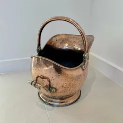 Antique George III Quality Copper Helmet Shaped Coal Scuttle -Storage Furniture Sales 2024 antique george iii quality copper helmet shaped coal scuttle sku78081496 0 7