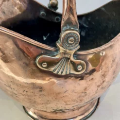 Antique George III Quality Copper Helmet Shaped Coal Scuttle -Storage Furniture Sales 2024 antique george iii quality copper helmet shaped coal scuttle sku78081496 0 8