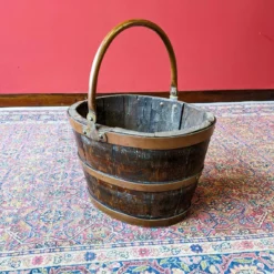 Antique Georgian Copper Bound Peat Bucket 17 Antique Georgian Copper Bound Peat Bucket -Storage Furniture Sales 2024 antique georgian copper bound peat bucket sku40524190 0 6
