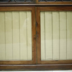 Unknown Antique Georgian Mahogany Glazed Cabinet With Material Doors -Storage Furniture Sales 2024 antique georgian mahogany glazed cabinet with material doors 0 5 scaled