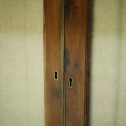 Unknown Antique Georgian Mahogany Glazed Cabinet With Material Doors -Storage Furniture Sales 2024 antique georgian mahogany glazed cabinet with material doors 0 9 scaled