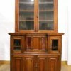 Unknown Antique Glazed Secretaire Bureau Bookcase Display Cabinet