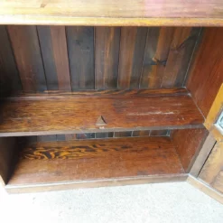 Antique Hand Made Oak Corner Unit With 3 Cupboards, Shelving & Leaded Glass Doors -Storage Furniture Sales 2024 antique hand made oak corner unit with 3 cupboards shelving leaded glass doors sku80520041 0 11