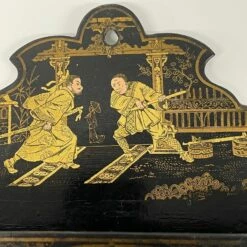 Antique Lacquered Papier Mâché Black Chinoiserie Decoration Letter / Wall Rack -Storage Furniture Sales 2024 antique lacquered papier mache black chinoiserie decoration letter wall rack sku63016194 0 2
