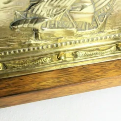 Unknown Antique Letter Rack Art Deco Belgian 20's Wooden Brass Copper Desk Top Organiser -Storage Furniture Sales 2024 antique letter rack art deco belgian 20 s wooden brass copper desk top organiser sku86393073 0 8