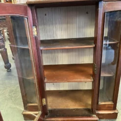 Unknown Antique Mahogany Breakfront Glazed Wall Cupboard / Display Cabinet -Storage Furniture Sales 2024 antique mahogany breakfront glazed wall cupboard display cabinet sku38900993 0 12