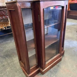 Unknown Antique Mahogany Breakfront Glazed Wall Cupboard / Display Cabinet -Storage Furniture Sales 2024 antique mahogany breakfront glazed wall cupboard display cabinet sku38900993 0 8