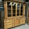 Antique Monumental Early Victorian Pine Estate Housekeeper’s Cupboard C 1840